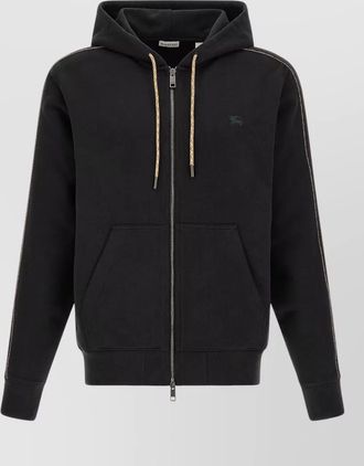 Burberry scott zip-up cotton hoodie