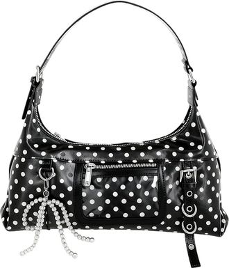 Generic Kexpery Womens Large Polka Dot PU Leather Handbag Day Bag for Work, Shopping and Travel