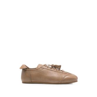 Fabiana Filippi Tassel Lace-Up Trainers - female - Fabiana Filippi - Sneakers - Brown - 5 1/2 UK - Shoes