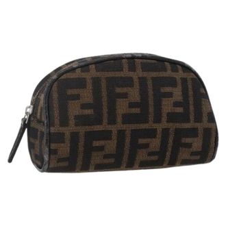 Fendi Pre-owned Vintage Canvas Mini Bag - Dames - Vintage Mini Tas - Bruin - ONE Size - Vintage