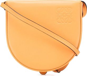 Loewe Pre-owned Womens Heel Pouch Crossbody Bag - Orange Leather - One Size