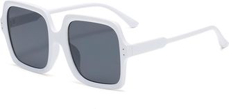 Generic Large Square Frame Sunglasses for Men and For Women in The Street, Outdoor Holiday Glasses (Color : G, Size : Medium)