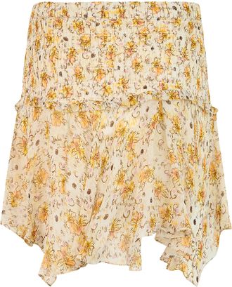 Isabel Marant Womens Skirt Light Yellow-Ecru Viscose Yellow/ecru