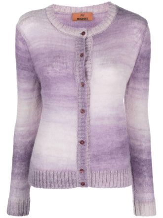 Missoni alpaca-blend cardigan - Purple