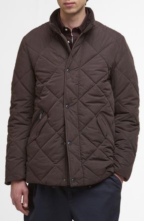 Barbour Chelsea Quilted Jacket in Black Oak/Midnight Oak at Nordstrom, Size Xx-Large