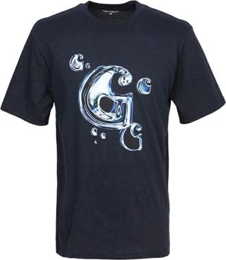 Carhartt Work in Progress Solar Chrome C Short Sleeve T-Shirt Navy I035204-1C-XX