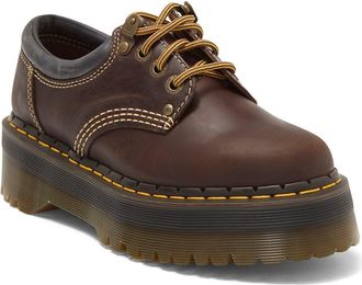 Dr. Martens 8053 Quad II Arc Platform Derby in Dark Brown at Nordstrom, Size 13