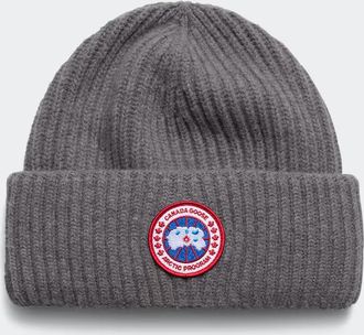 Canada Goose Tuque double pli en m&eacute;lange de cachemire (Hommes, Coastal Grey Heather, TAILLE UNIQUE)