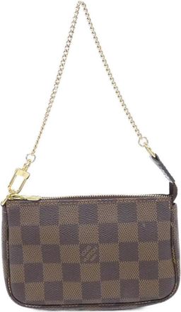 Louis Vuitton Ebene Coated Canvas Pochette Pouch (Pre-Owned)