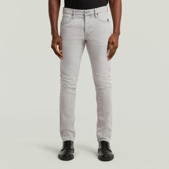 G-Star Slim-fit-Jeans G-STAR 3301 Slim, Herren, Gr. 30, L&auml;nge 34, beached faded dolomite grau, Denim/Jeans, Obermaterial: 99% Baumwolle, 1% Elasthan, slim fi