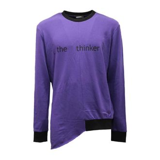 Imperial Sweatshirts, male, Purple, M, Purple Cotton Sweatshirt with Italian Style