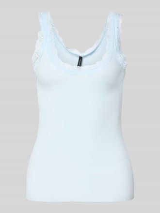 Vero Moda Slim Fit Tank Top aus Bio-Baumwoll-Mix Modell NANA in Hellblau, Gr&ouml;&szlig;e XL