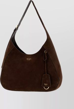 Prada large suede tote bag