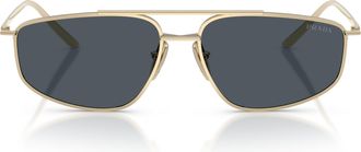 Prada 0pr C51s Gold Metal Frame Sunglasses
