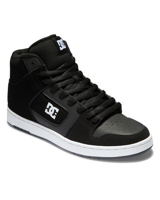 DC Sneaker DC SHOES Manteca 4 Hi, Herren, Gr. 12,5(46,5), schwarz-weiss (schwarz, wei&szlig;), Obermaterial:51.34% Leder, 48.66% Synthetikmaterial;, Schuhe Sne