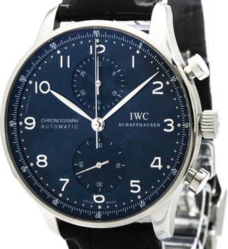 IWC Iwc Portugieser Stainless Steel Wristwatch (Pre-Owned)