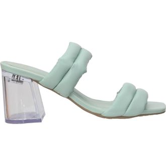 Offline Shoes Womens Jolene Clear Heel Sandal In Mint