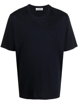 Jil Sander short-sleeve cotton T-shirt - men - Cotton - S - Blue