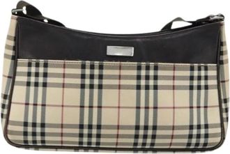 Burberry Pre-owned Shoulder Bags, female, Beige, Size: ONE SIZE Pre-owned Nova Check Shoulder Bag
