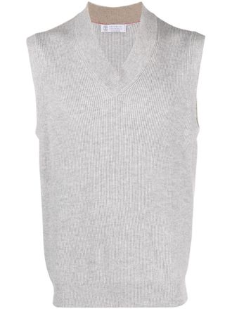 Brunello Cucinelli Kasjmier spencer - Grijs