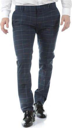 Daniele Alessandrini Jeans - Heren - Slim Fit Broeken - Blauw - XL - Katoen - Broeken