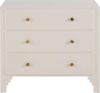 Maisons du monde Cómoda de 3 cajones color crudo 90 cm