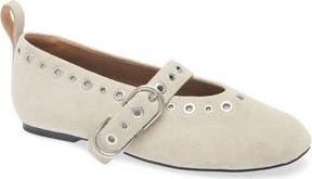 Rag & Bone Spire Mary Jane Flat in Lightsands Suede at Nordstrom Rack, Size 9.5Us / 39.5Eu