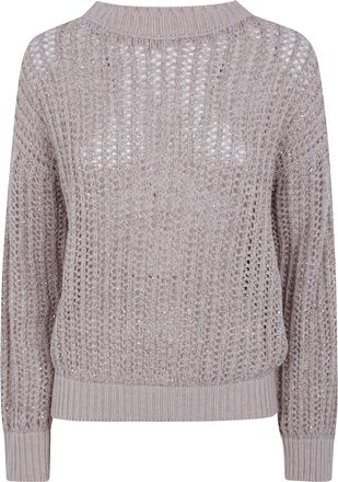 D.exterior D. EXTERIOR Sweater Boatneck Crystals