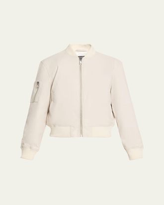 SPRWMN Leather Classic Bomber Jacket