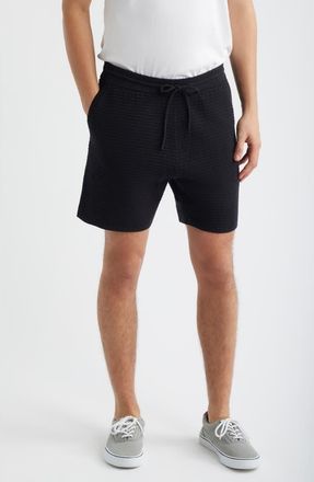 Rag & Bone Zuma Ottoman Stitch Shorts in Black at Nordstrom, Size Xx-Large