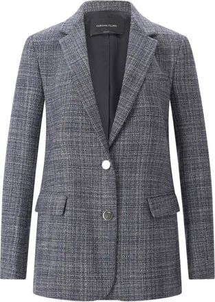 Fabiana Filippi Blazers - Dames - Blazers - Blauw - S - Wol - Jassen