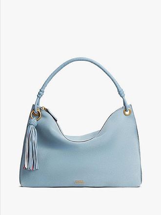 Tommy Hilfiger Bolso de hombro con borlas y logo