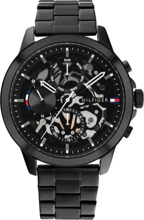 Tommy Hilfiger Accessoires, Heren, Zwart, ONE Size, Henry Horloge