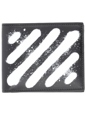 Off-white Diagonal Spray Wallet