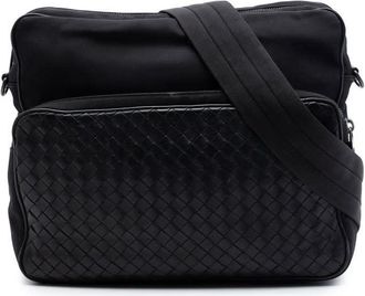 Bottega Veneta Pre-owned Bottega Veneta Nappa Intrecciato Trimmed Canvas Messenger Bag Ladies H45P8LV2NQWPD9KC