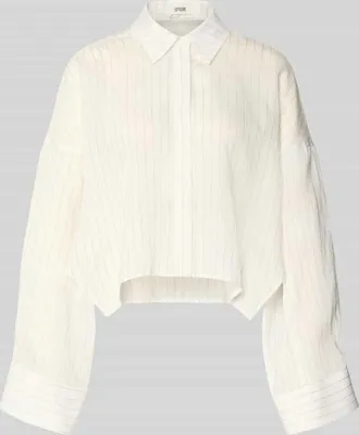 Drykorn Drykorn Relaxed Fit Bluse mit verdeckter Knopfleiste Modell OSHIA in Offwhite, Gr&ouml;&szlig;e 36