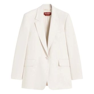Max Mara Dames, Jassen, Beige, Maat: S Poliester