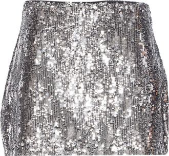 Aniye By sequin-embellishment mini skirt - Silver