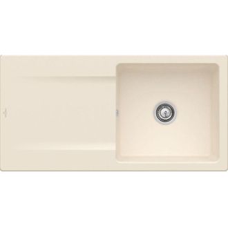 Villeroy & Boch Villeroy&boch - Villeroy Et Boch Siluet 60 Marfil Ceramicplus Fregadero Con Vaciador Manual