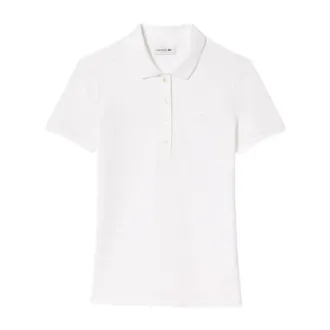 Lacoste Polo Shirts, female, White, Size: 4XL L.12.D Slim Fit Stretch Mini Piqu&eacute; Polo