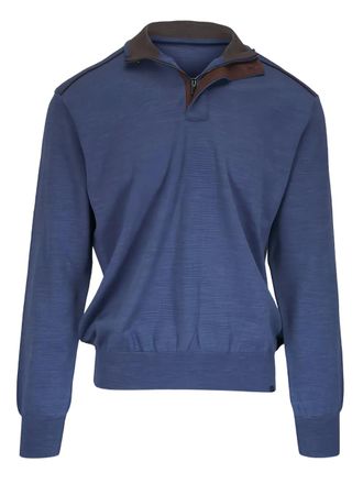Paul & Shark mock-neck sweater - Blue