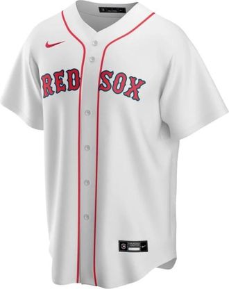 Nike Witte Red Sox MLB Honkbalshirt - Heren - Fitness - Wit - S - Fitness