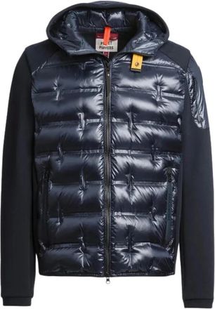 Parajumpers Hybride Hooded Pufferjas - Heren - Winterjassen - Blauw - 2XL - Katoen - Jassen