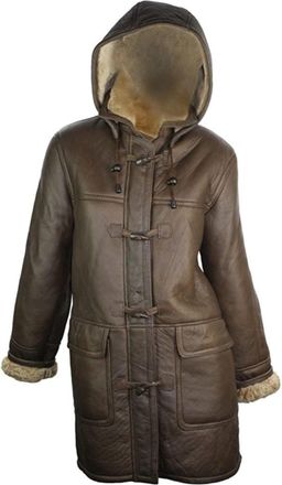 TruClothing Vintage Sheepskin Duffle Jacket