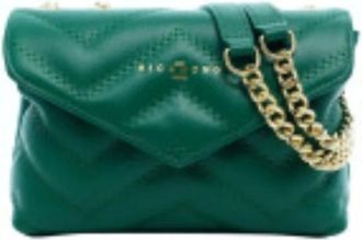 John Richmond Tassen, Dames, Groen, ONE Size, Leer, Shoulder Bag