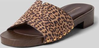 Tamaris Tamaris Pantoletten mit Innensohle aus Leder in Beige, Gr&ouml;&szlig;e 36