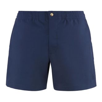 Polo Ralph Lauren Beachwear, male, Blue, Size: XL Nylon Swim Shorts