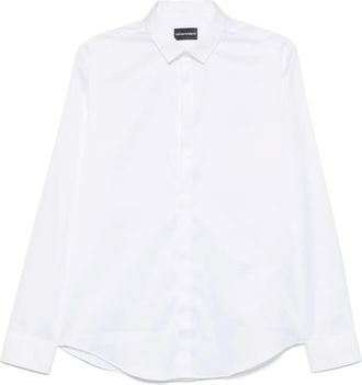 Emporio Armani Camicia in popeline - Bianco