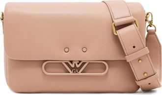 Emporio Armani Flap Schoudertas - Dames - Schoudertassen - Beige - ONE Size - Leer - Tassen