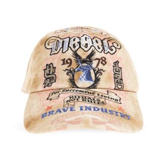 Diesel Caps, male, Beige, Size: S C-Ritual Cap